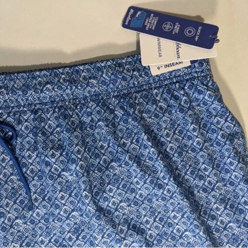 NEW 4XB Big Mens Roundtree & Yorke Caribbean Swim Trunks Quick Dry 9"I Navy - Picture 3 of 8